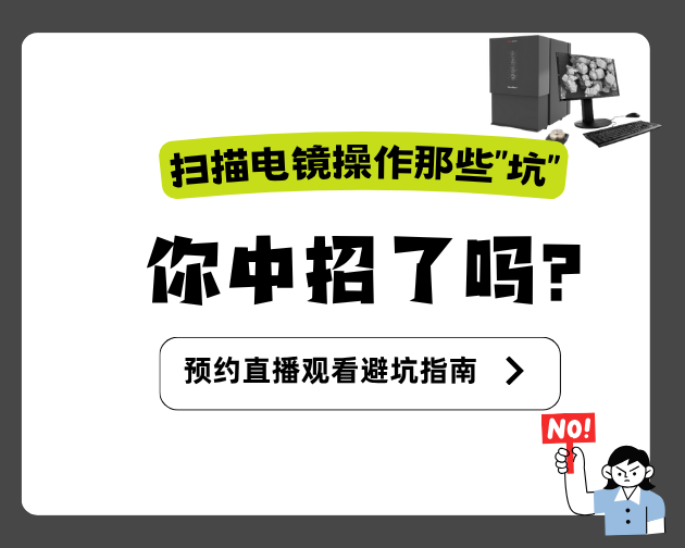 【飞纳三点半,科普有点范儿!】第 114 期:扫描电镜操作那些“坑”,你中招了吗?