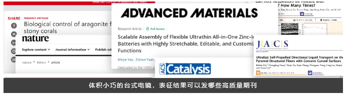 体积小巧的台式电镜,表征结果可以发哪些高质量期刊